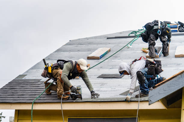 Professional Storm Damage Roof Repair technician working in Andover, MA